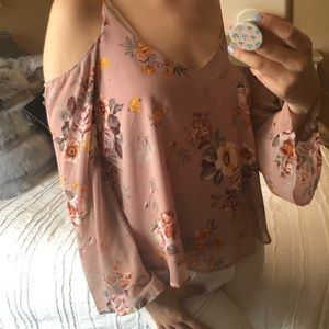 Long sleeve floral shirt